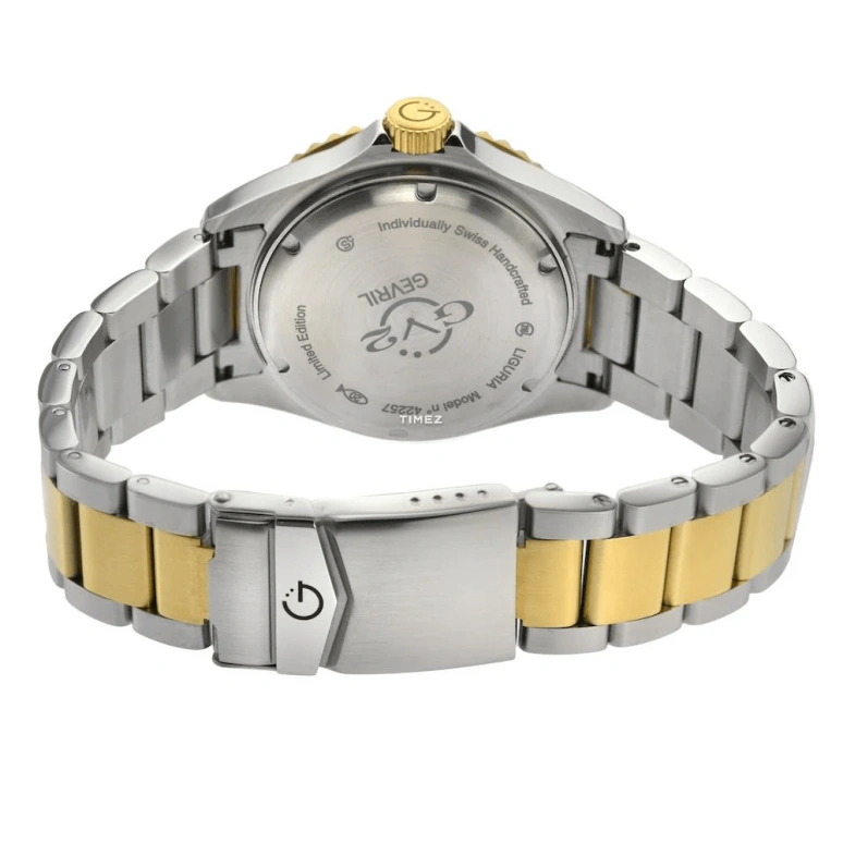 Gevril,Liguria 42mm,42mm,Stainless Steel,Blue,Automatic,Day,Sapphire,42253