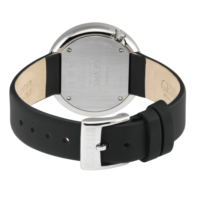 Gevril,Gandria 36mm,36mm,Stainless Steel,White,Quartz,Sapphire,Round,12241