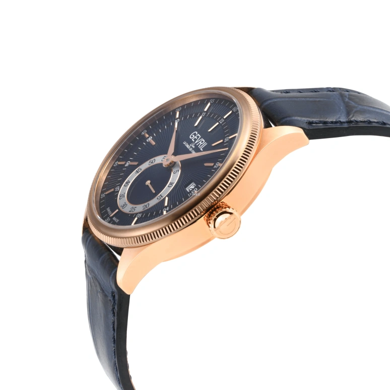 Gevril,Empire 42mm,42mm,Stainless Steel,Blue,Automatic,Day,Sapphire,48104