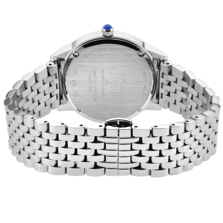 Gevril,Airolo 36mm,36mm,Stainless Steel,White,Quartz,Sapphire,Round,13241B
