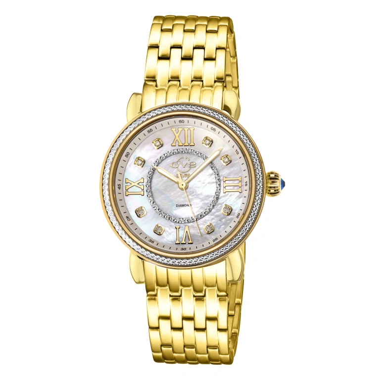 Gevril,Marsala 37mm,37mm,Stainless Steel,Silver White,White,Quartz,Sapphire,Crystal Glass,Round,9866B