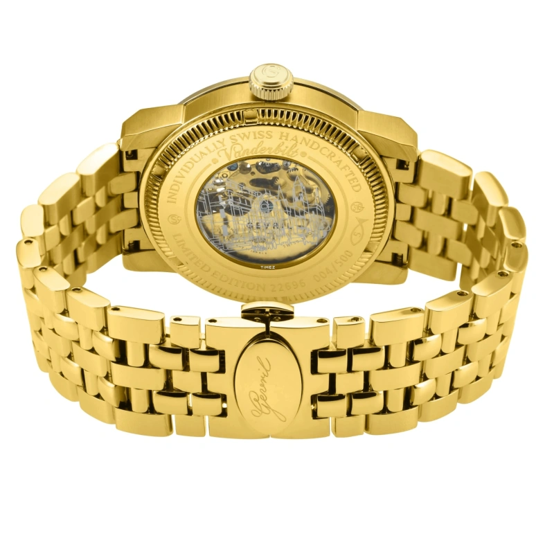 Gevril,Vanderbilt 47mm,47mm,Stainless Steel,Silver,Automatic,Sapphire,Round,22962B