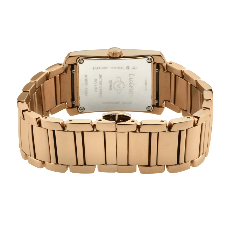 Gevril,Luino 29.50mm,29.50mm,Stainless Steel,Blue,Quartz,Sapphire,Rectangular,14605B