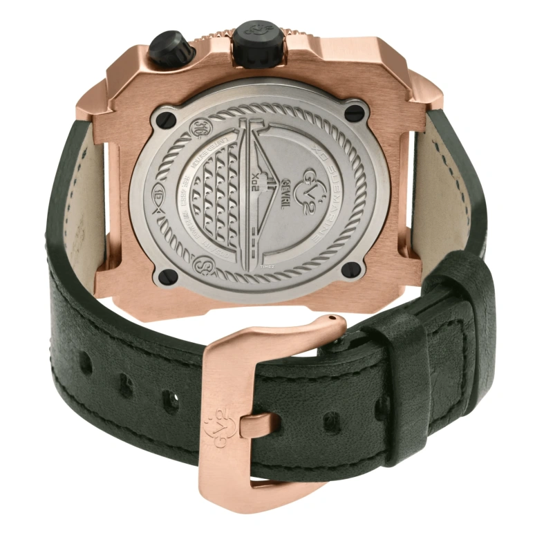Gevril,XO Submarine 48mm,48mm,Stainless Steel,Green,Automatic,Day,Dule Time,4553