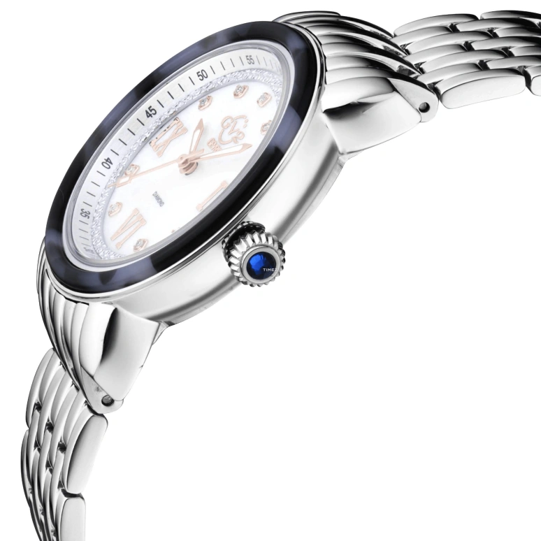 Gevril,Marsala 37mm,37mm,Stainless Steel,White,Quartz,Sapphire,Crystal Glass,Round,9850B