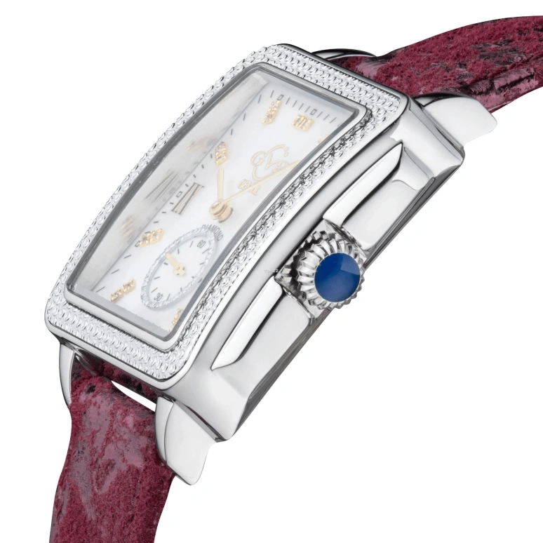 Gevril,Bari 37mm,37mm,Stainless Steel,Silver White,White,Quartz,Sapphire,Crystal Glass,Rectangular,9258