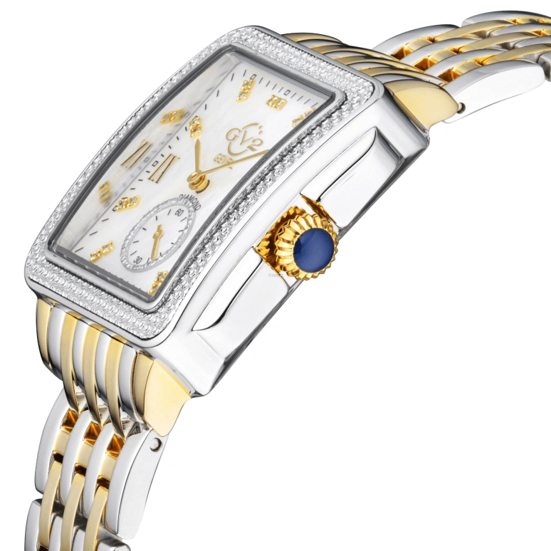 Gevril,Bari 37mm,37mm,Stainless Steel,White,Quartz,Sapphire,Crystal Glass,Rectangular,9255B