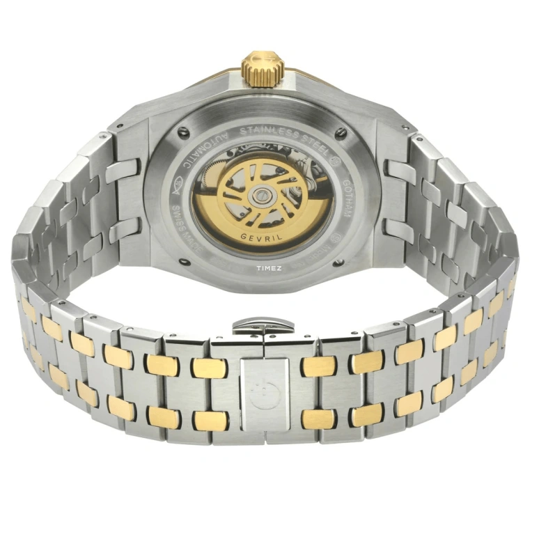 Gevril,Gotham 41mm,41mm,Stainless Steel,White,Automatic,Day,38hours,49403B