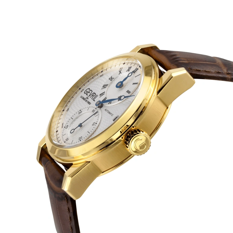 Gevril,Gramercy 39mm,39mm,Stainless Steel,Silver,Automatic,Day,Sapphire,24051