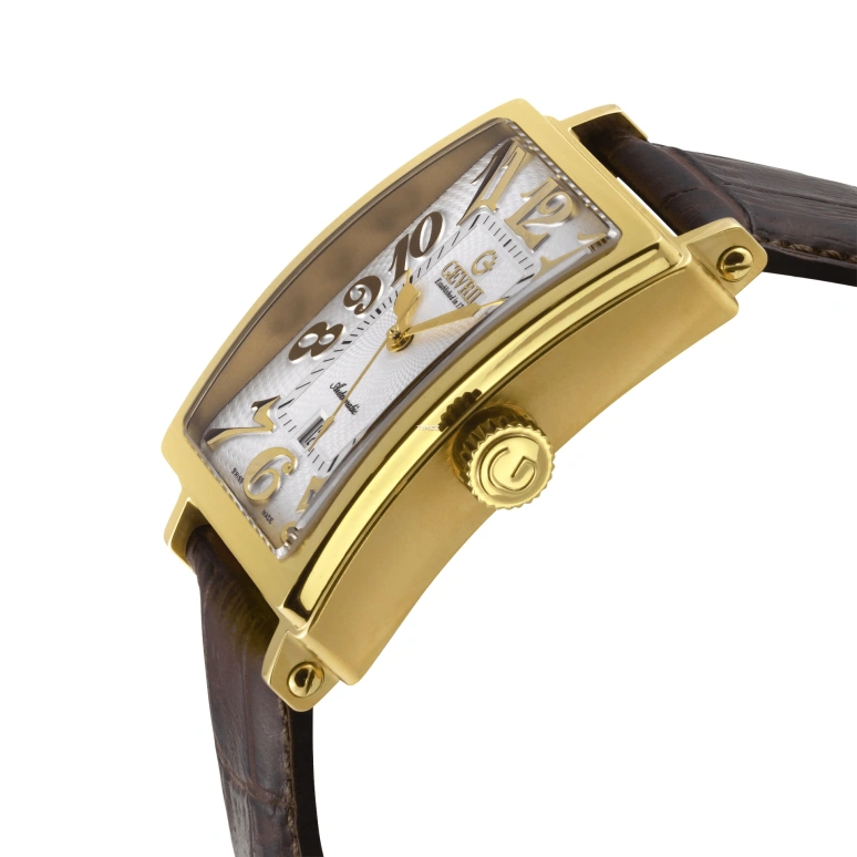 Gevril,Avenue of Americas 44mm,44mm,Stainless Steel,White,Automatic,Day,38hours,15100,15100-6