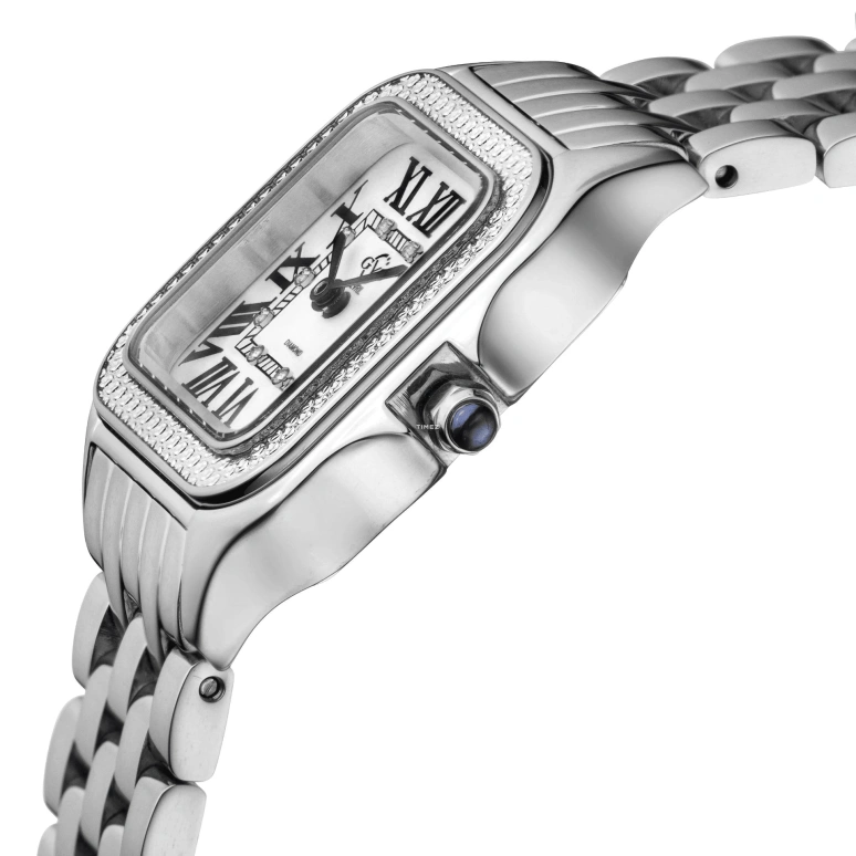 Gevril,Milan 27.50mm,27.50mm,Stainless Steel,White,Quartz,Sapphire,Square,12110B