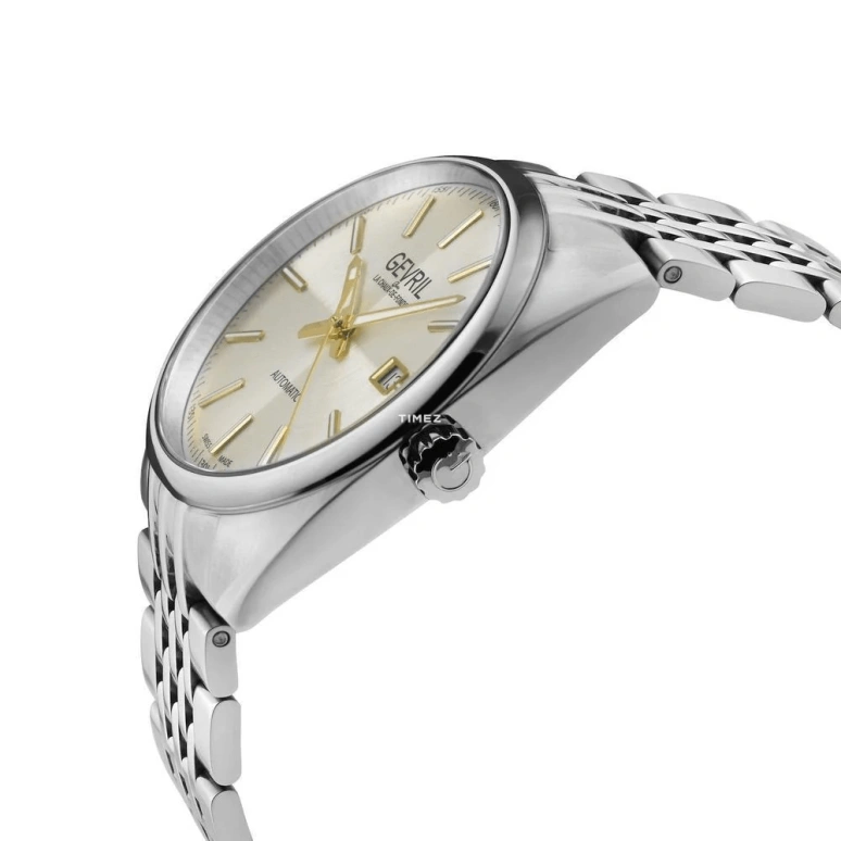 Gevril,Five Points 40mm,40mm,Stainless Steel,Silver,Automatic,Day,38hours,48702