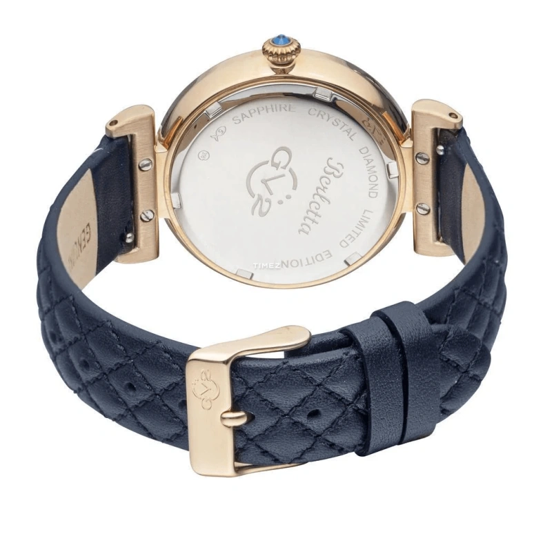 Gevril,Berletta 37mm,37mm,Stainless Steel,Blue,Quartz,Day,Sapphire,1509,1509-V3
