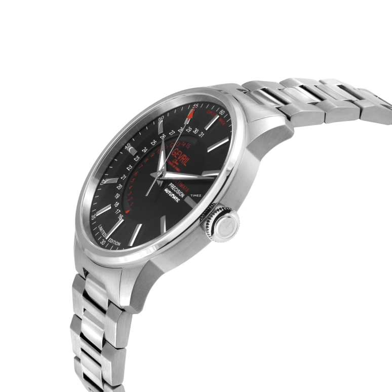 Gevril,Guggenheim 44mm,44mm,Stainless Steel,Black,Automatic,Day,Sapphire,49200B