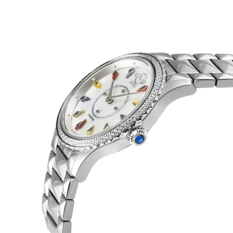 Gevril,Siena 36mm,36mm,Yellow Gold,White,Quartz,Sapphire,Round,11734B