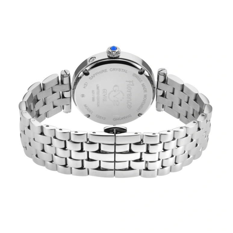 Gevril,Florence 36mm,36mm,Stainless Steel,Blue,Quartz,Moonphase,Date,Day,12512