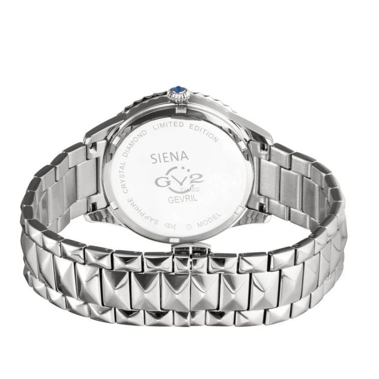 Gevril,Siena 38mm,38mm,Silver,White,Quartz,Sapphire,Round,11700,11700-424