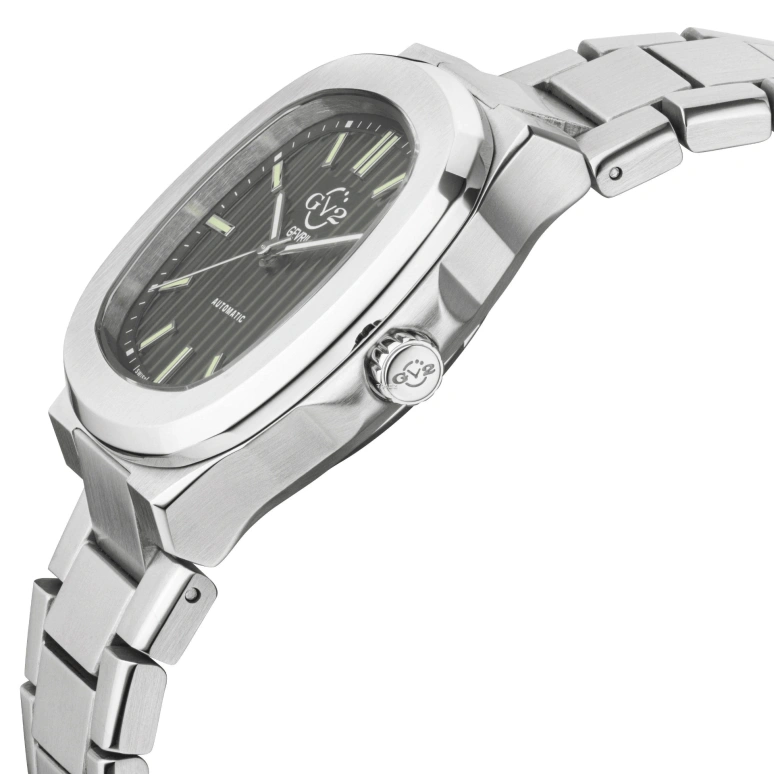Gevril,Potente 40mm,40mm,Stainless Steel,Green,Automatic,Day,Sapphire,Crystal Glass,18107