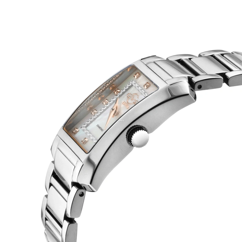 Gevril,Luino 29.50mm,29.50mm,Stainless Steel,White,Quartz,Sapphire,Rectangular,14600B