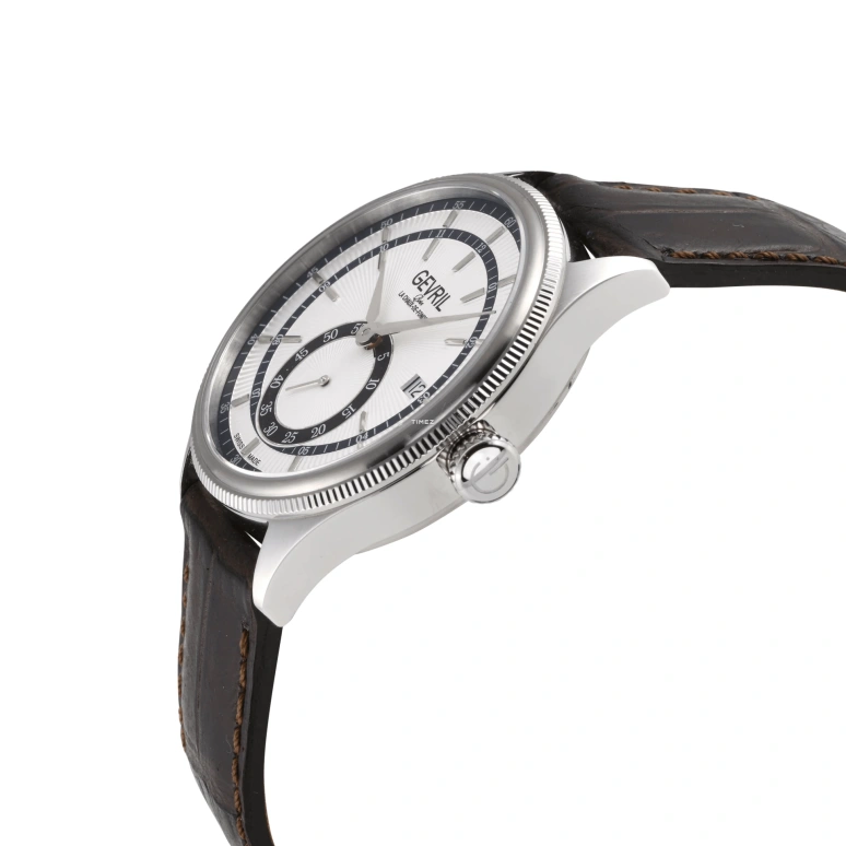 Gevril,Empire 40mm,40mm,Stainless Steel,Silver,Automatic,Day,Sapphire,48101