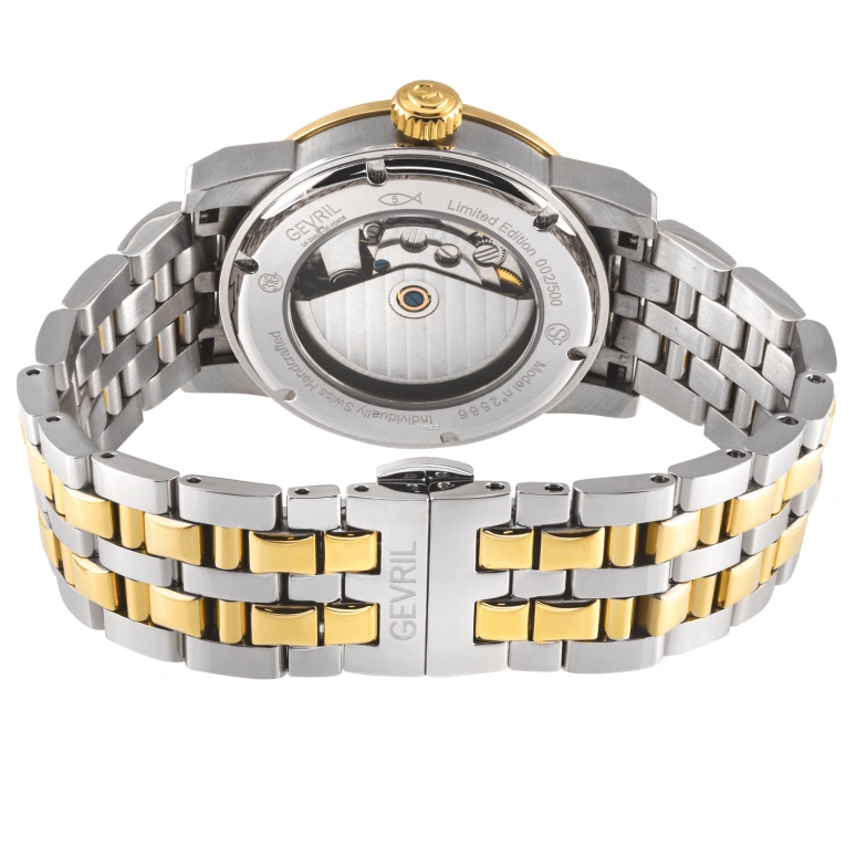 Gevril,Madison 39mm,39mm,Stainless Steel,Silver,Automatic,Day,36hours,2566B