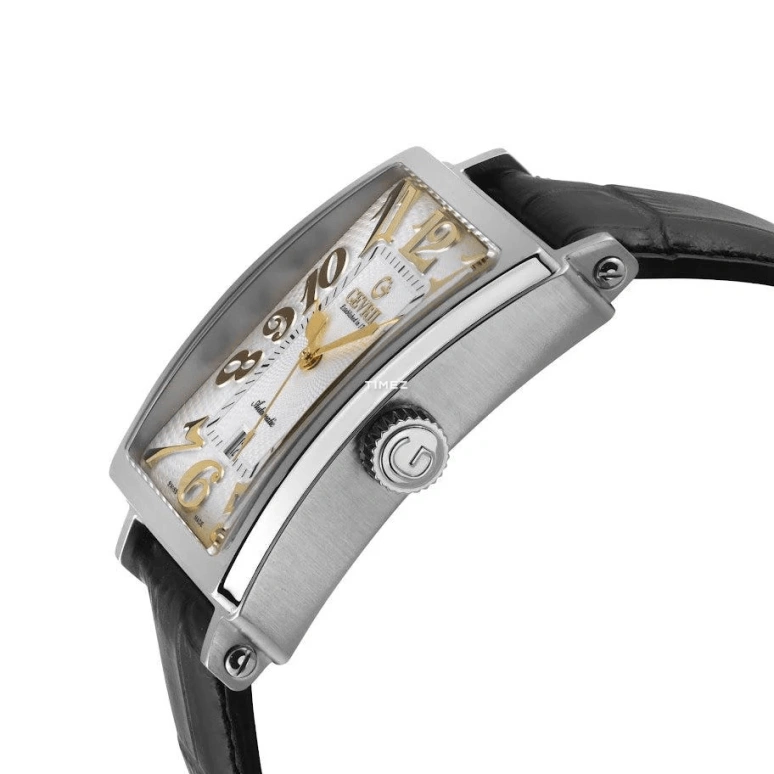 Gevril,Avenue of Americas 44mm,44mm,Stainless Steel,White,Automatic,Day,38hours,15005,15005-2