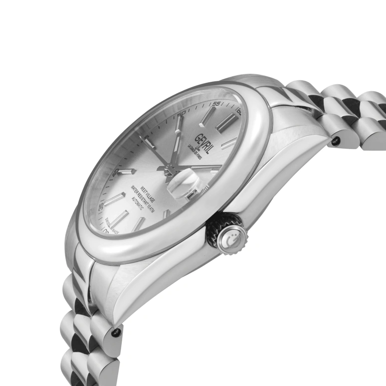 Gevril,West Village 40mm,40mm,Stainless Steel,Silver,Automatic,Day,38hours,48930B