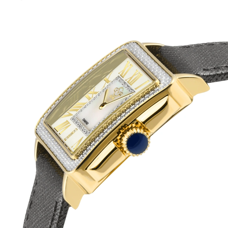 Gevril,Padova 28.50mm,28.50mm,Stainless Steel,Dual,White,Quartz,Sapphire,Rectangular,12305