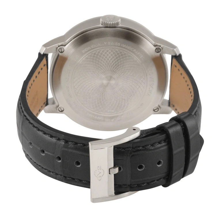 Gevril,Rovescio 42mm,42mm,Stainless Steel,White,Quartz,Date,Day,Retrograde,56211