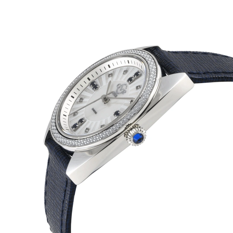 Gevril,Palermo 36mm,36mm,Stainless Steel,White,Quartz,Sapphire,Round,13101