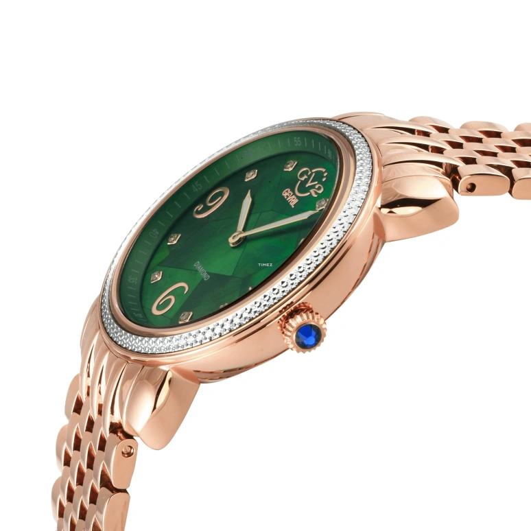 Gevril,Ravenna 37mm,37mm,Stainless Steel,Green,Quartz,Sapphire,Round,12616B