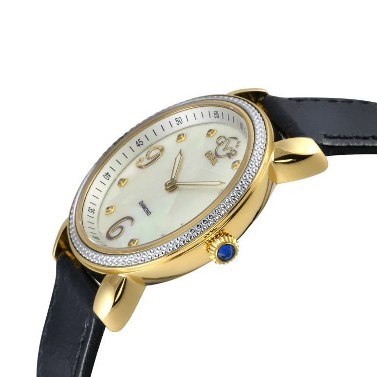 Gevril,Ravenna 37mm,37mm,Stainless Steel,White,Quartz,Sapphire,Round,12612