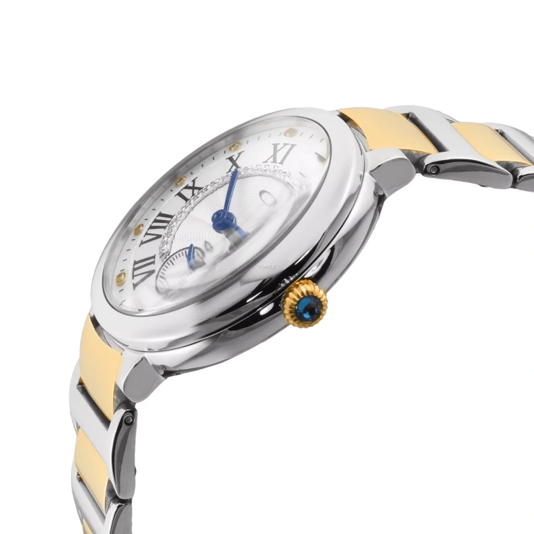Gevril,Rome 36mm,36mm,Stainless Steel,White,Quartz,Sapphire,Round,12203B