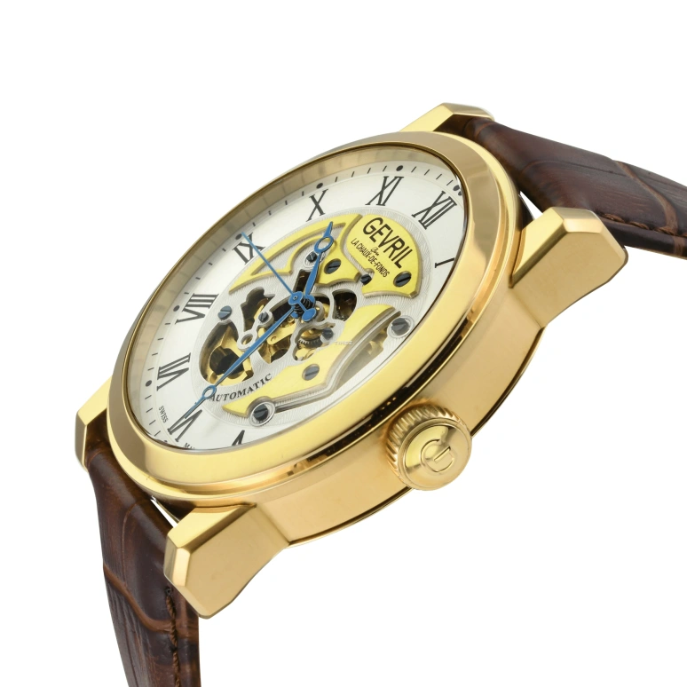 Gevril,Vanderbilt 47mm,47mm,Stainless Steel,Silver,Automatic,Sapphire,Round,22695