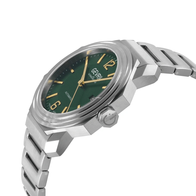 Gevril,Roosevelt 43mm,43mm,Titanium,Green,Automatic,Day,Sapphire,46535B