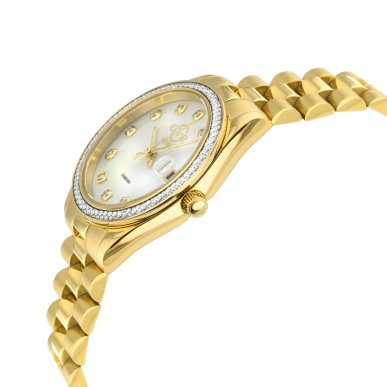 Gevril,Turin 36mm,36mm,Stainless Steel,White,Quartz,Day,Sapphire,12422B