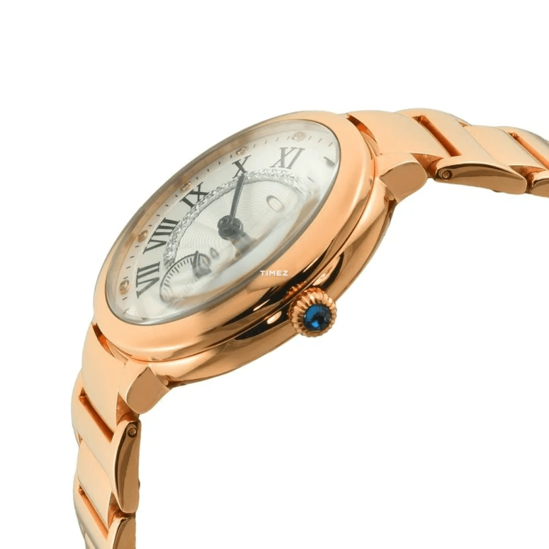 Gevril,Rome 36mm,36mm,Stainless Steel,White,Quartz,Sapphire,Round,12201B