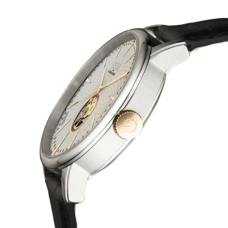 Gevril,Mulberry 41mm,41mm,Stainless Steel,Cream white,Automatic,Sapphire,Crystal Glass,Round,9601