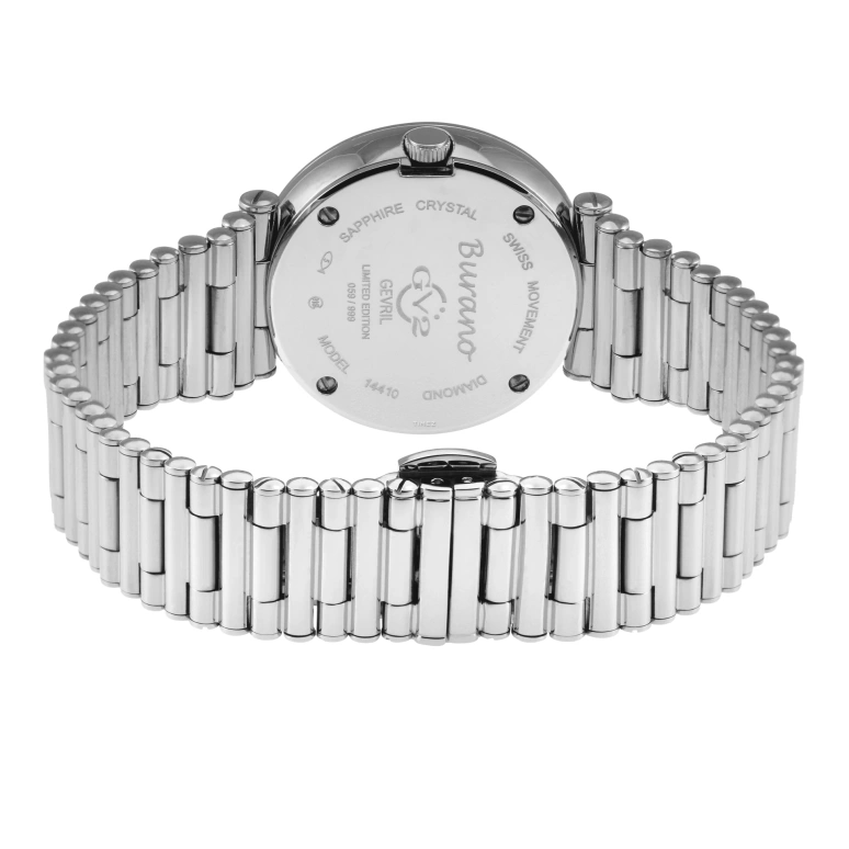 Gevril,Burano 34mm,34mm,Stainless Steel,Blue,Quartz,Sapphire,Round,14411B
