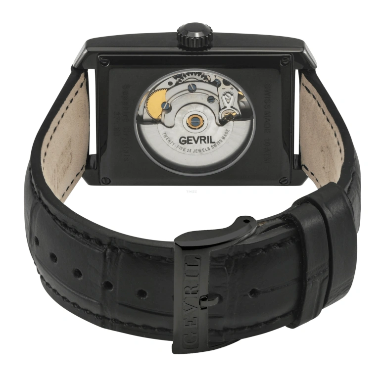 Gevril,Manhattanhenge 31mm,31mm,Stainless Steel,Black,Automatic,Date,Day,371,371.65.32