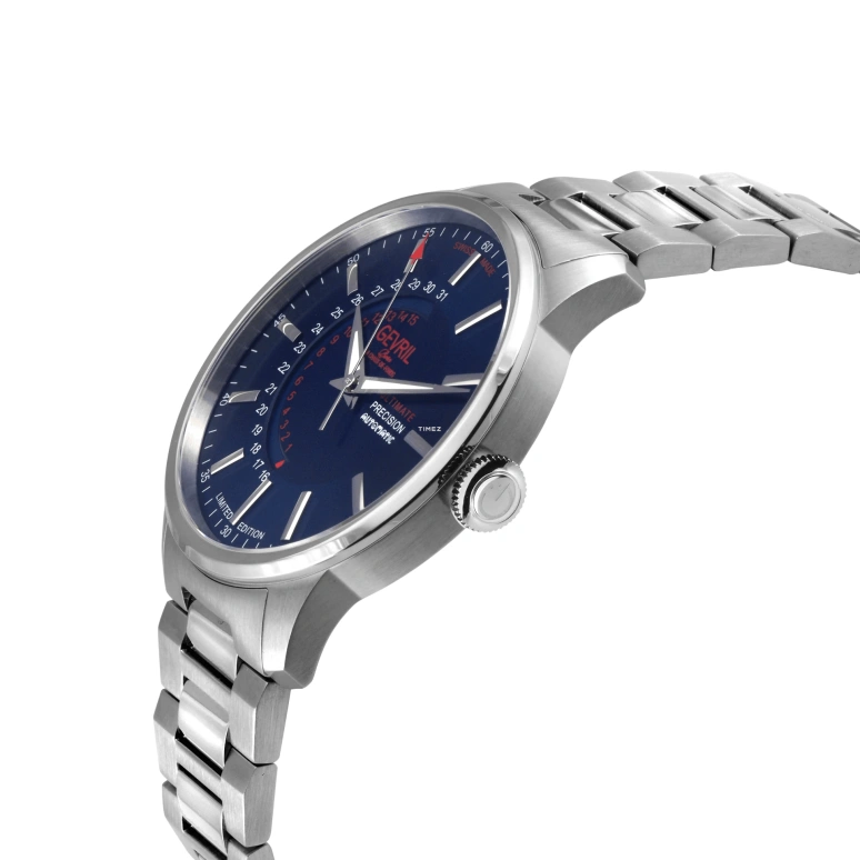 Gevril,Guggenheim 44mm,44mm,Stainless Steel,Blue,Automatic,Day,Sapphire,49201B