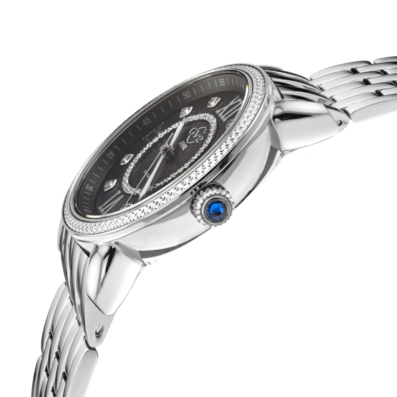 Gevril,Marsala 37mm,37mm,Stainless Steel,Black,Quartz,Sapphire,Crystal Glass,Round,9861B