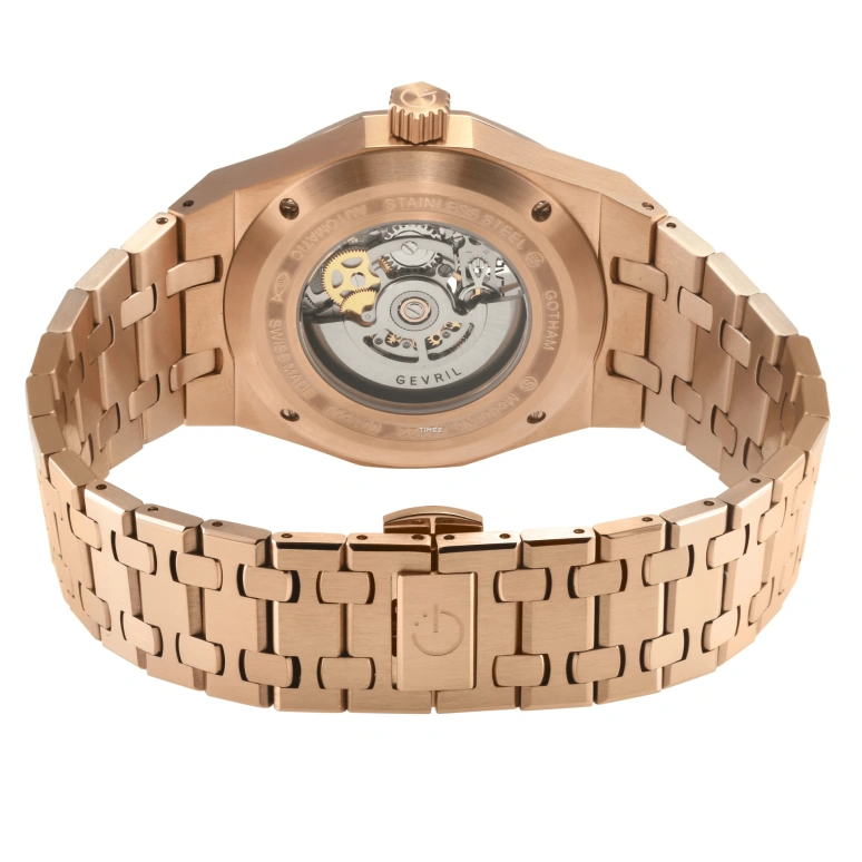 Gevril,Gotham 41mm,41mm,Stainless Steel,Black,Skeleton,Automatic,38hours,Sapphire,Crystal Glass,49422B