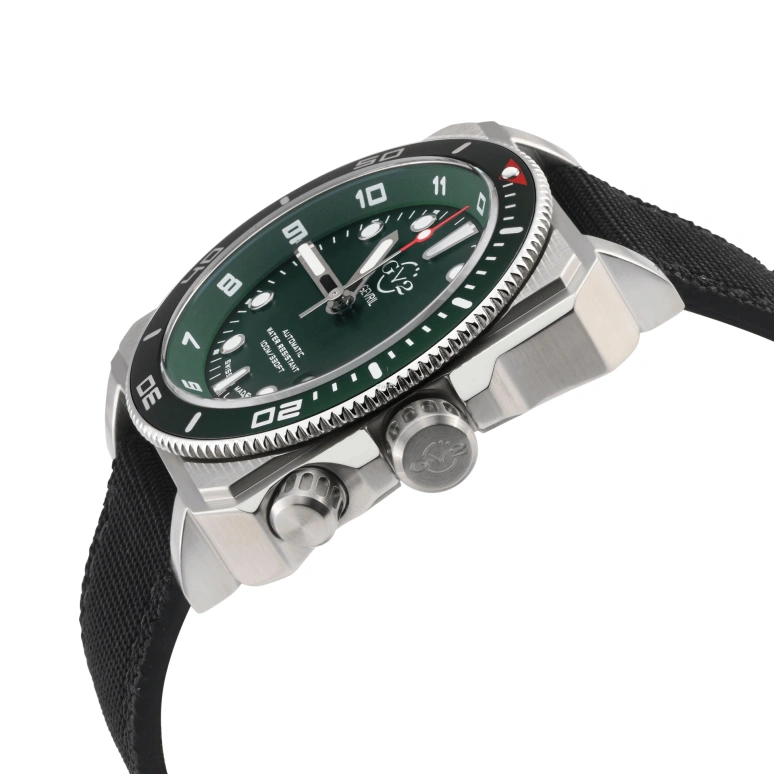Gevril,XO Submarine 44mm,44mm,Stainless Steel,Green,Automatic,Day,Dule Time,4540