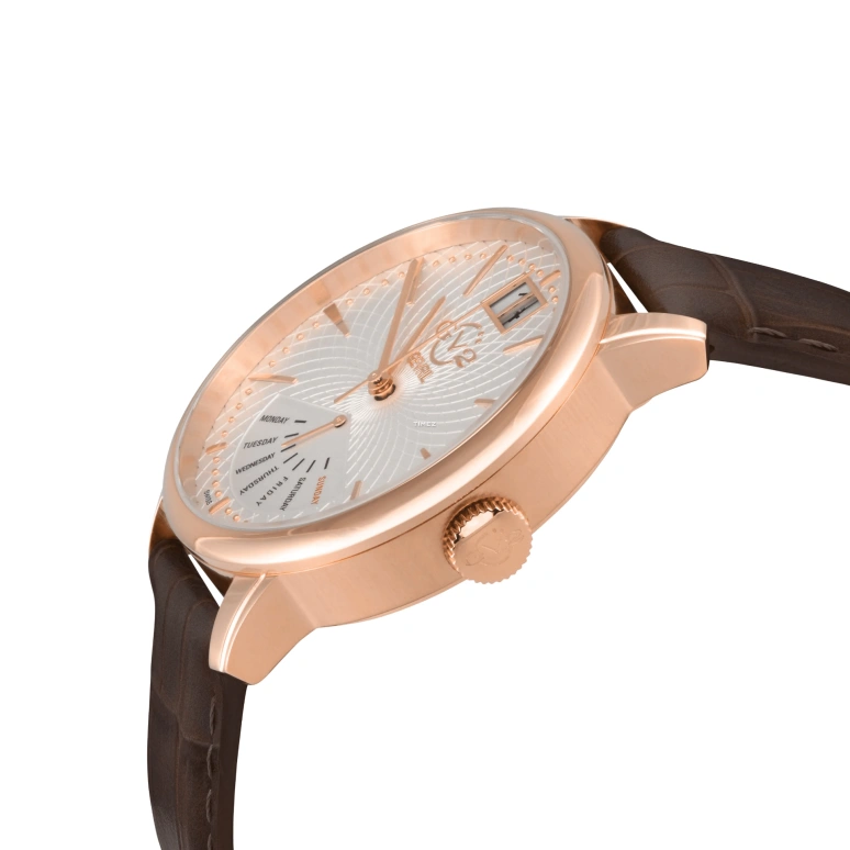 Gevril,Rovescio 42mm,42mm,Stainless Steel,White,Quartz,Date,Day,Retrograde,56212