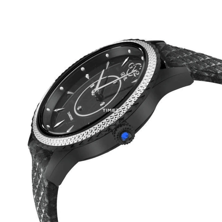 Gevril,Siena 38mm,38mm,Stainless Steel,Black,Quartz,Sapphire,Round,11703,11703-425.E