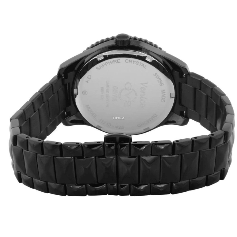 Gevril,Venice 39mm,39mm,Stainless Steel,Black,Quartz,Sapphire,Round,11713,11713-425