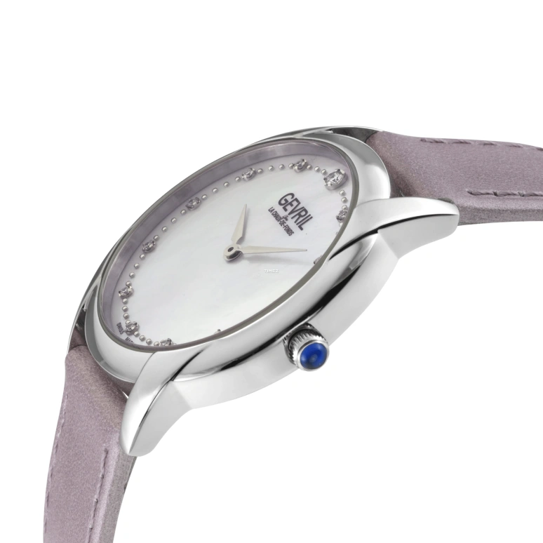 Gevril,Airolo 36mm,36mm,Stainless Steel,White,Quartz,Sapphire,Round,13041