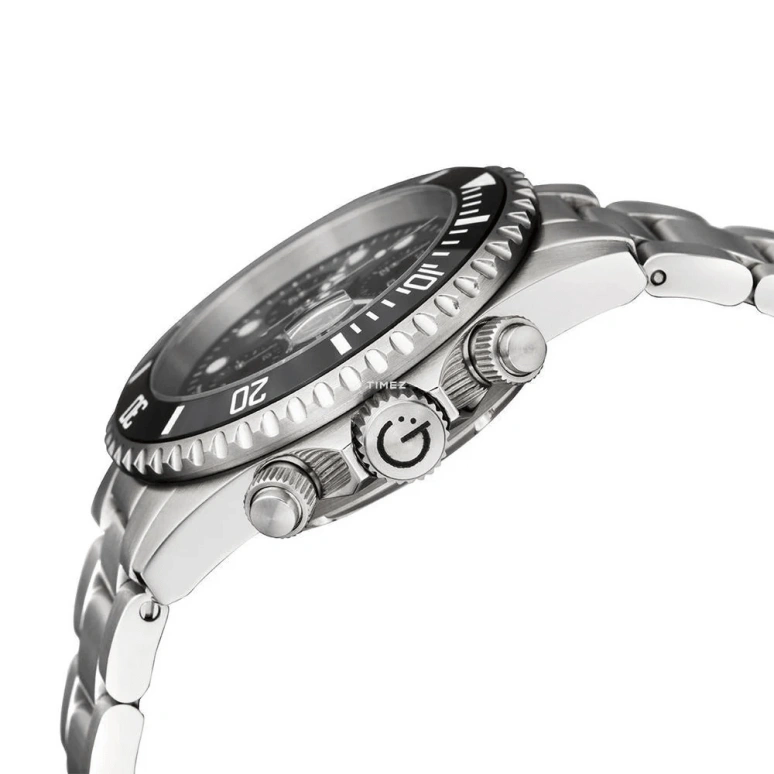 Gevril,Wall Street 43mm,43mm,Stainless Steel,Black,Automatic,Chronograph,Day,4157A