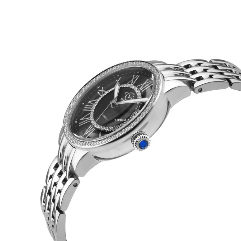 Gevril,Astor 38mm,38mm,Stainless Steel,Black,Quartz,Sapphire,Crystal Glass,Round,9143